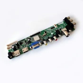 Za B156XTN04.2 B156XTN04.3 LVDS Pin plošča 1366*768 univerzalni digitalni DVB VGA, USB, AV in TV 3663 LCD Krmilnik odbor DIY Kit 100061