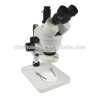 7X-45X Trinocular Industriji Stereo Zoom Mikroskop, LED w/ CCD digitalni Fotoaparat Nastavek za Telefon Popravila 101173