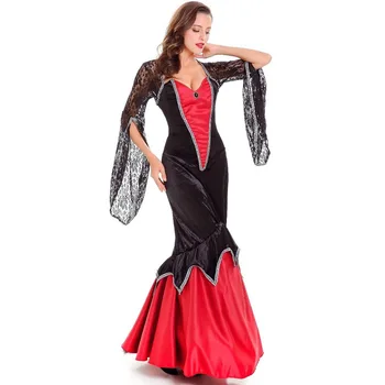 JIMIKO 2021 Halloween ženska enotno cosplay vampir prom queen kostum čarovnice kostum obleko seksi kostumi, igra vlog stranka obleko 10188