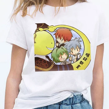 Ženske majice Atentata Razredu Anime Srčkan Japonski Oblačila Kawaii Moda Graphic Tee Plus Velikost Svoboden Crewneck Priložnostne 109725