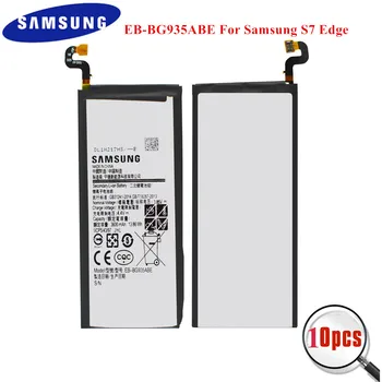 10pcs Originalne Baterije EB-BG935ABE za Samsung Galaxy S7 Rob SM-G935F G935FD G935W8 G9350 G935K G935L 3600mAh Debelo 1105