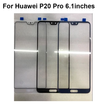 2PCS Za Huawei P20 Pro P 20 Pro 6.1-palčni Sprednji Zunanji Steklo Objektiv Popravila Zaslon na Dotik Zunanje Steklo Zaslona na Dotik brez Flex 1213