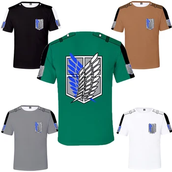 Mens Tshirts Poletje Moda Napad na Titan 3D T Shirt Shingeki Ne Kyoji Harajuku Smešno T-shirt /hoodies/hlače Cosplay Kostum 13267