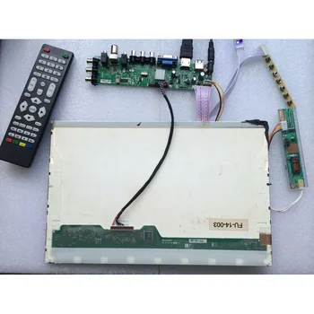 Komplet za LTN154X1-L02/LTN154AT01 DVB-C, DVB-T TV-Controller board 30pin HDMI VGA Digitalni USB AV 1 CCFL zaslon LCD 1280X800 15.4