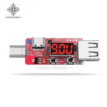 Tip-C PD2.0 PD3.0 5V-20V Električne Prevara Moč Sproži LED Digitalni USB Detektor Tester Voltmeter Ampermeter 142104