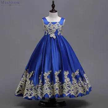 Cvet Dekle Obleko za Prvo Obhajilo Otroci svate Pageant Obleke linije brez Rokavov Applique do leta 2020 1480