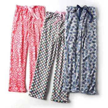 Ženske hlače, pižame Coral runo hlače pyjama femme 1481