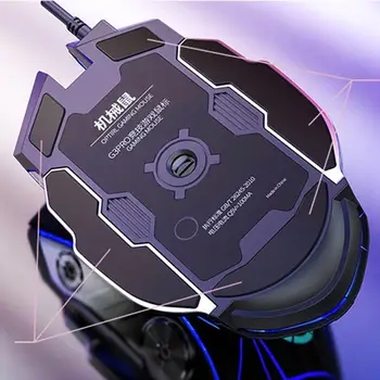Žično Gaming Miška Nastavljiv 3200 DPI Mehanske Dihanje LED Izklop Miši za Prenosni Računalnik Gamer 153606