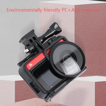 Za Insta 360 Enega R 4K dodatno Opremo Fotoaparata Dual-Objektiv Mod Stekla Zaščitnik Varovala Kape Zaščitni Okvir Primeru Stanovanj 15458