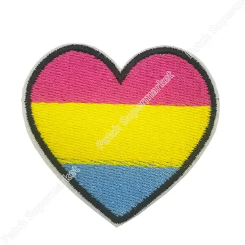 Pansexual Pan Ponos, Srce obliži zastavo Značko ZNAČKO GAY ZAKONSKE PRAVICE LEZBIJKE, LGBT PRIDE lgbtq darila lgbtq nalepke 157340