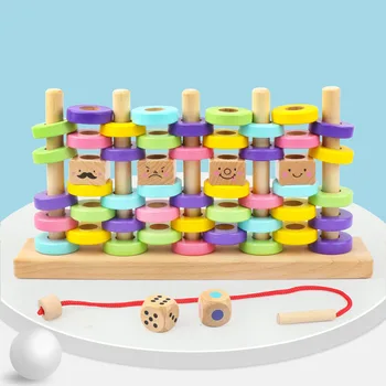 Kup Višine Balance Board Igra Družina/Stranka Najboljše Darilo za Otroke Visoko Kakovostnih Lesenih Bilance Palico Puzzle Igre 164370