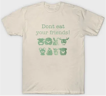 Mens Poletje 100 % Bombaž Majica s kratkimi rokavi Ne Jesti, Prijatelji T Shirt Vegetarijansko, Vegansko Farm Chicken Krava Prašič Smešno 3D Natisnjeni T-Majice 1760