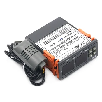 Digitalni Termostat Hygrostat Temperatura Vlažnost Upravljavca AC 110V-220V DC12V Regulator za Ogrevanje Hlajenje, Nadzor STC-3028 1876