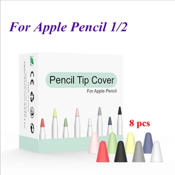 8pcs/paket Silikonski Zamenjava Nasvet Primeru Nib Zaščitni Pokrov Kože za Apple Svinčnik 1. 2. 1 2 zaslon na Dotik, Pisalo Primeru 19328