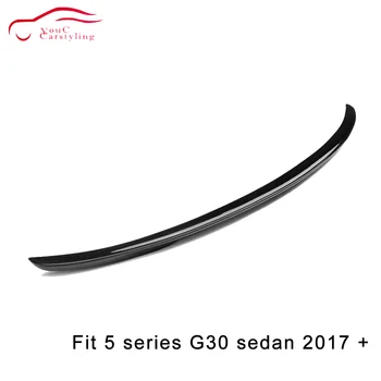 G30 M-uspešnost Slog Ogljikovih Vlaken Zadnji Spojler Krilo za BMW Serije 5 G30 4-vratni Sedan Trunk Rep Boot Ustnice Splitter 2017 + 2304