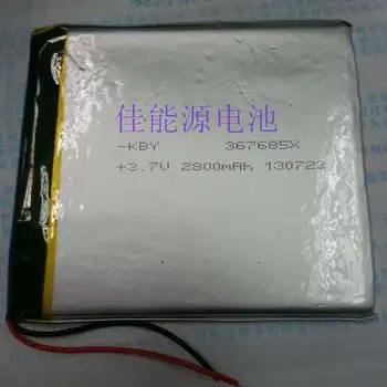 3,7 V litij-polimer baterija 367685 2800MAH hot mobilni baterije LED izdelkov Polnilne Li-ion Celice 2478