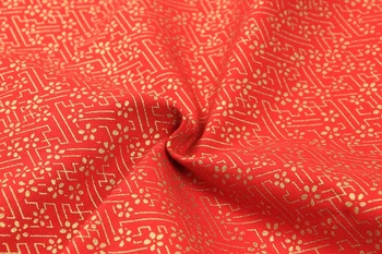 Visoko kakovostne in čiste bombažne tkanine, porjavelost valovanje češnja tiskanja tkanine za obleko Ročno DIY mozaik vrečko tkanin 2480