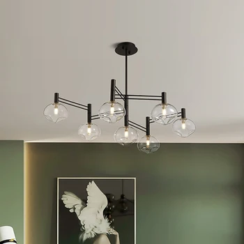 Postmoderni minimalističen ustvarjalne osebnosti umetnosti Nordijska stekla lestenec, dnevna soba, spalnica, jedilnica LED lestenec 2660