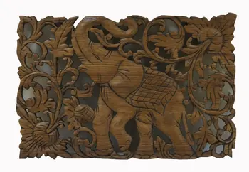 Plošča izrezljane lesene 