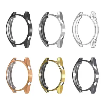 6 Barve, Mehka TPU Primeru Zajema Silikonski Watch Zaščitni Pokrov, Prevleka Odbijača Screen Protector za Huawei Watch GT 46mm 310