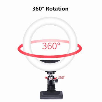 6inch/10palčni Selfie LED Obroč Svetlobe Fotografija Razsvetljava za Mizo Posnetek Stojalo Za Youtube Video v Živo Ringlight Z Bluetooth Remote