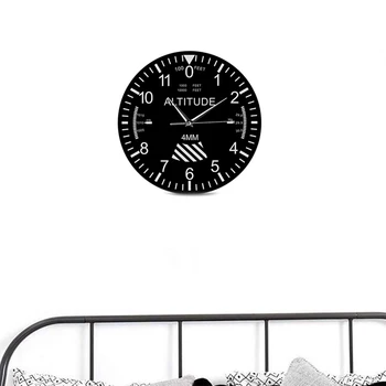 Višinomer Stenske Ure Sledenje Pilot Letalo Zraka Za Merjenje Višine, Moderne Stenske Watch Klasični Instrument Doma Dekor 4012
