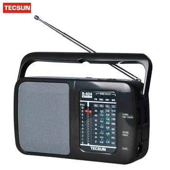 Tecsun R-404 R404 Visoko Občutljivost FM Radio MW SW Radijski Sprejemnik FM WM SW1 SW2 Z vgrajeni Zvočnik Prenosne Radijske Oddaje 4248