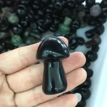 Naravno ročno izrezljane obsidian black crystal gob zelo luštna za darilo 489