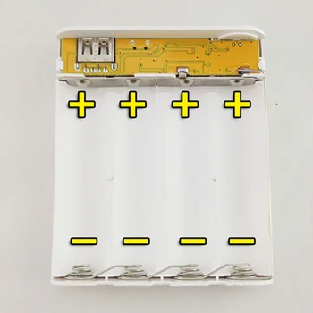 Univerzalni Micro USB V8 Vnos Zlitine Moči Banke Lupini Primeru 2/ 4*18650 Polnjenje Baterije DIY Powerbank Polje Komplet 501