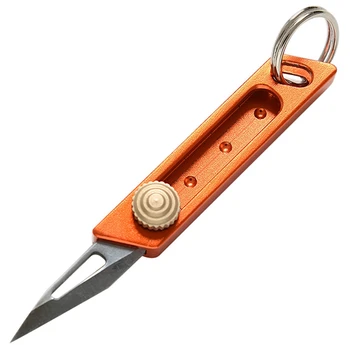 Mini Nož za Papir Key Ring Zložljive Drsna Rezilo iz Nerjavnega Jekla na Prostem Preživijo Prenosni EOS Žepni Nož * 5082