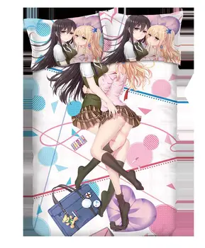 Japonski Anime Citrusov Anime Posteljo Stanja ali Rjuhe Kritje postavlja z Dvema Blazino primerih, posteljnina Perilo 6254