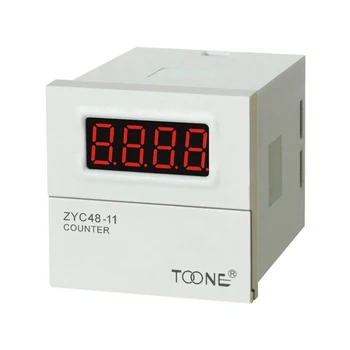 ZYC48-11 Prednastavljene Štetje Rele za Digitalni LED Zaslon AC220V DC24V Elektronski števec rele števec z pomnilnik DH48J ZYC48-11 6732