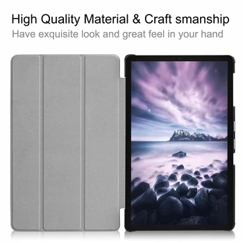 Ultra Slim-Shell Stojalo Pokrov Ohišje z Auto Wake/Spanja za Samsung Galaxy Tab 10,5 Palca (SM-T590/SM-T595) +Pisalo +Zaslon Film