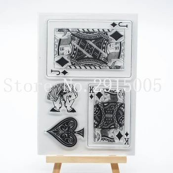 Poker Album DIY foto kartice, račun iz gume žig jasno žig pregleden žig 11x16cm CS2135 77757