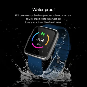 Y7 Bluetooth Smart Watch Srčni utrip Barvni Zaslon Pedometer Za Android Za iOS montre reloj relogio digitalni šport ure moške 8029
