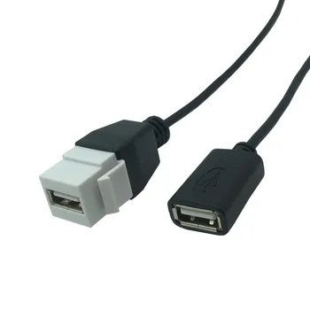 Keystone USB Kabel, USB 2.0, Moški-Ženski / Ženske-Ženska Razširite Priključek z 20 CM Kratek Kabel 88534