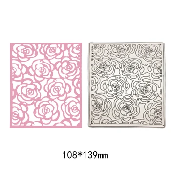 2019 New Rose Cvetje Plasti Plošče Kovinske Rezanje Umre Šablona za DIY Scrapbooking Foto album Papir, Kartice, Dekorativni Obrti 96560