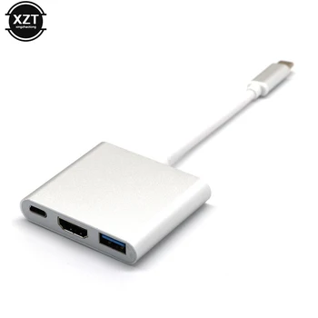 Visoka Kakovost Tip C Do HDMI USB 3.0 HUB USB Multi-Port Adapter za Ključ Dock Kabel Za Xiaomi Huawei Samsung Telefon Novi Macbook Pro 97429