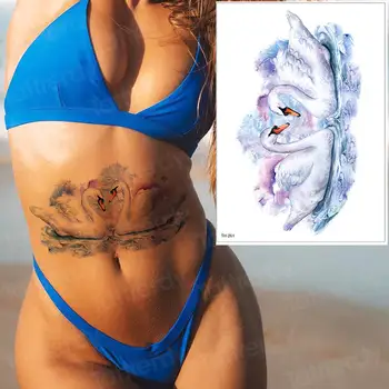 Tattoo & body art nepremočljiva začasni tattoo joker seksi arabski ponaredek tatoo ogrlica konj samorog živali tattoo barve vode ženske
