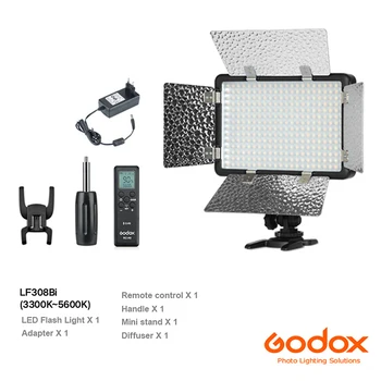 Godox LF308D LF308Bi Bi-Color 5600K LED Bliskavica, Pametni APP 2.4 G Brezžični Nadzor za Poročno Fotografiranje Snemanje Videa