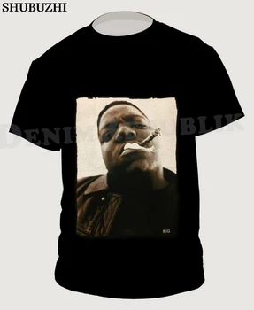 Razvpiti B. I. G. Black Mens T-Shirt Biggie Smalls Rapper Hip Hop Tee Novih Velikih bombaž Moda za Moške, Visoke Kakovosti Tees Priložnostne Tee