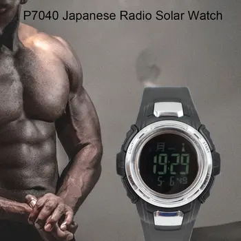 Novo 2019 Nepremočljiva Gledati Sončni Watch Radio Sončna Watch Moda za Moške Gledam Šport na Prostem Watch Plavanje Watch