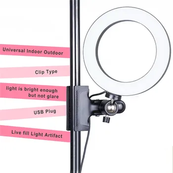 6inch/10palčni Selfie LED Obroč Svetlobe Fotografija Razsvetljava za Mizo Posnetek Stojalo Za Youtube Video v Živo Ringlight Z Bluetooth Remote